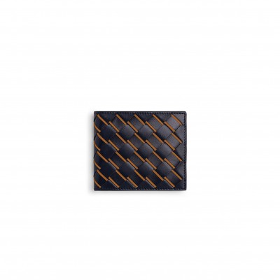 BOTTEGA VENETA INTRECCIATO BI-FOLD WALLET IN BLUE (11*9.5*1cm) BOTTEGA VENETA INTRECCIATO BI-FOLD WALLET IN BLUE (11*9.5*1cm)